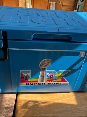 Super Bowl Budlight Cooler brand new. ** local pick up !